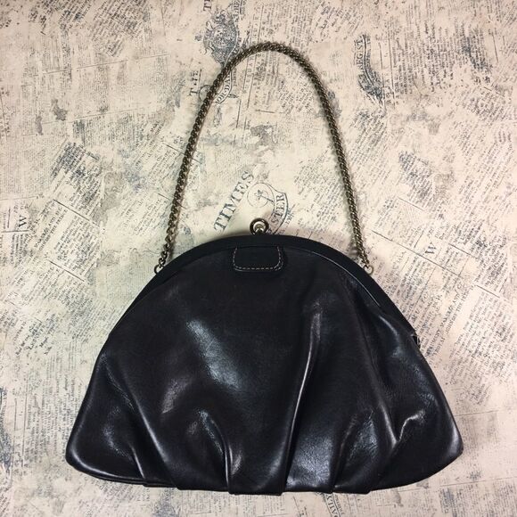 Fossil vintage leather handbag with chain handle - Picture 2 of 14